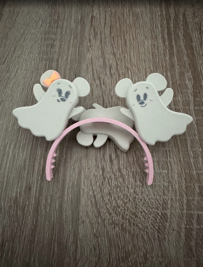 Ghost Mouse Ears Headband